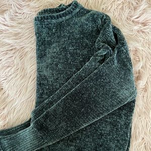 Emerald Green Cashmere Cropped Sweater